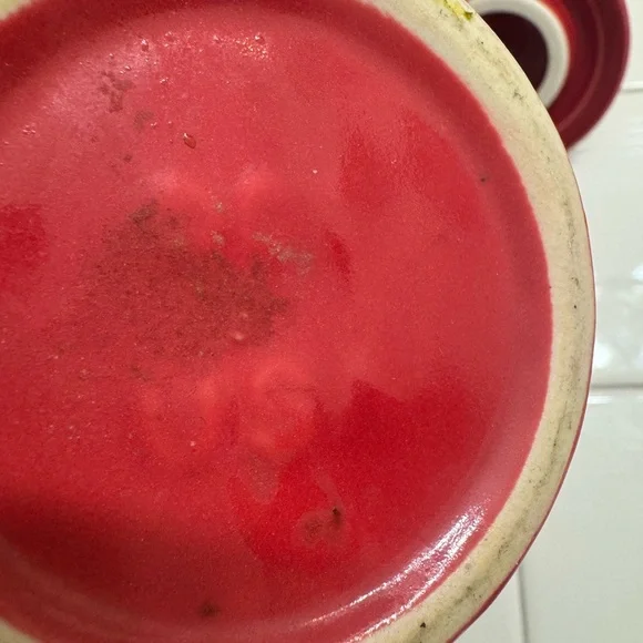 fiestaware red teapot cup mug lid vintage home decor - Picture 5 of 8